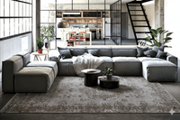 Grijs vintage vloerkleed - F148 - Lavinta