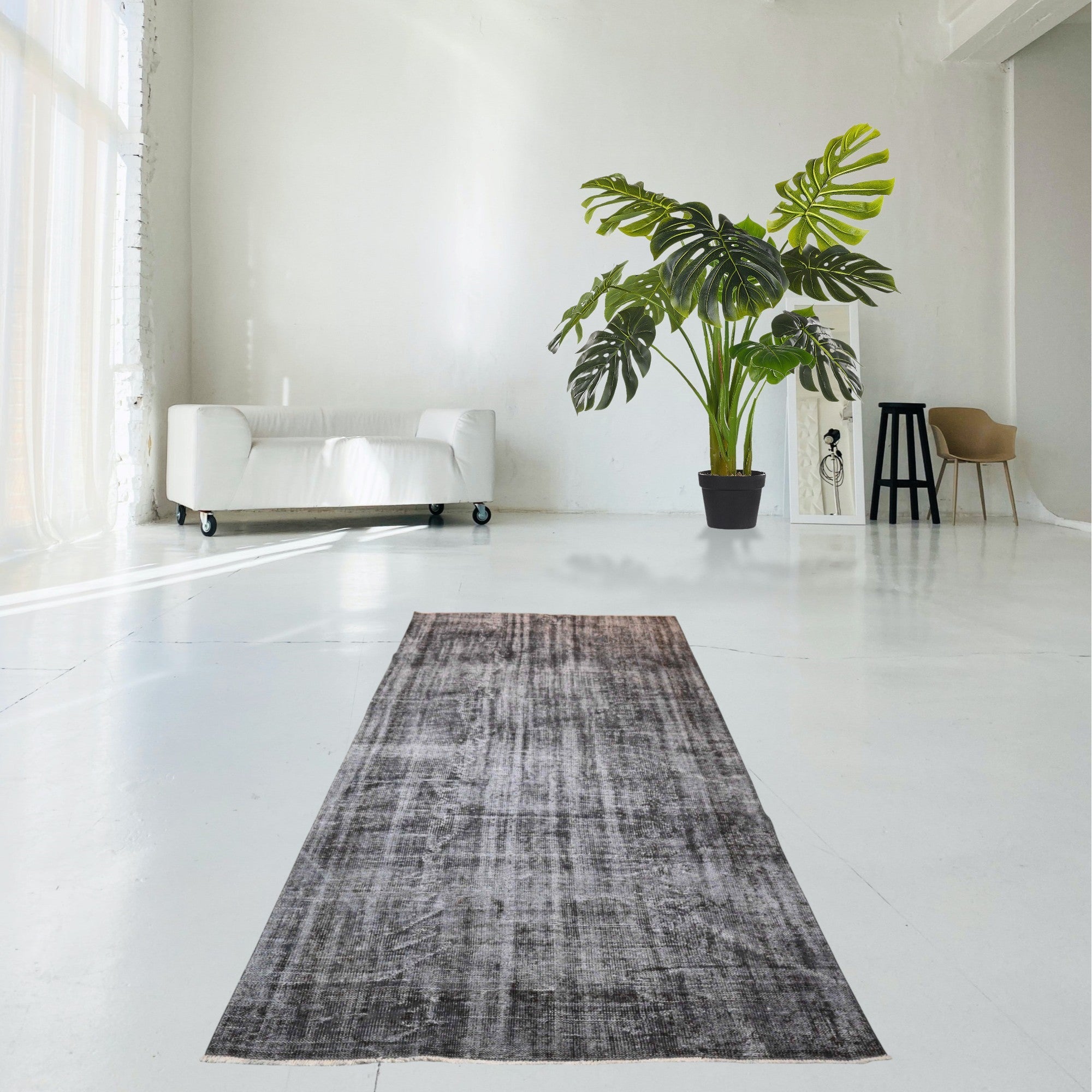 Gray Vintage Rug - F569