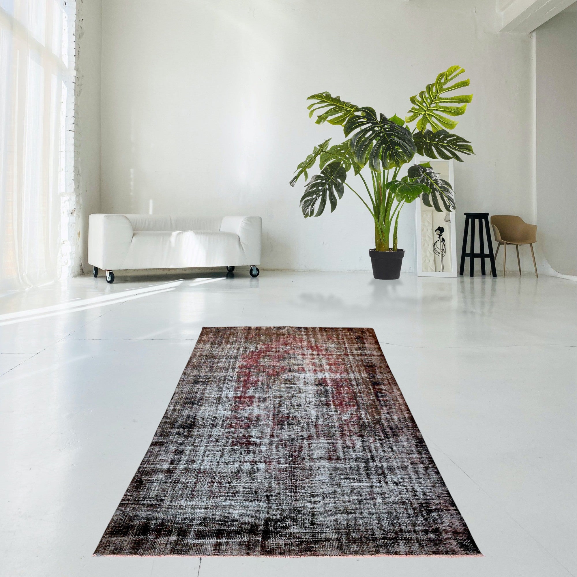 Gray Vintage Rug - F576