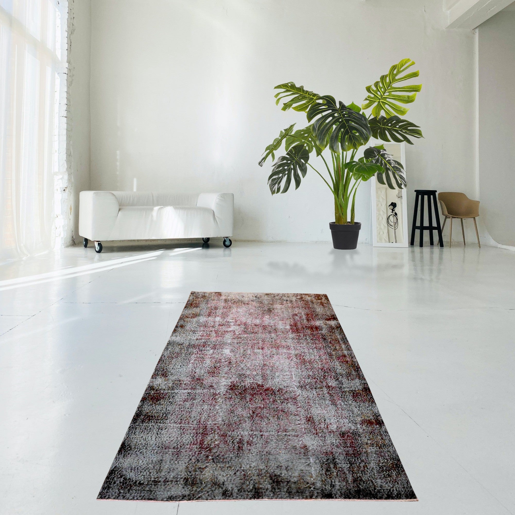 Gray Vintage Rug - F595