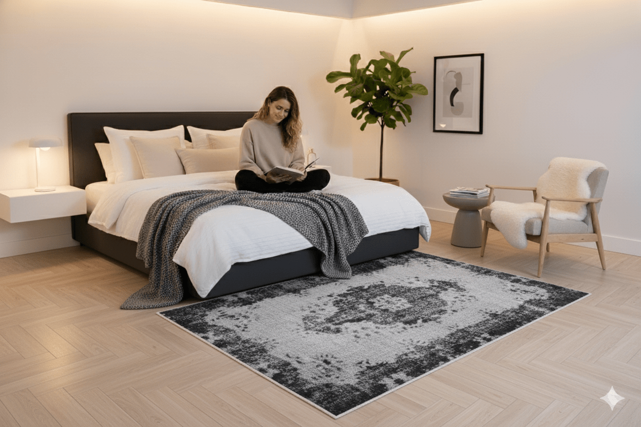 Grijs vintage vloerkleed - G100 - Lavinta