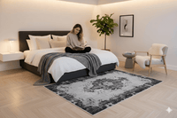 Grijs vintage vloerkleed - G100 - Lavinta