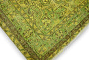 Groen geel vintage vloerkleed - G518 - Lavinta