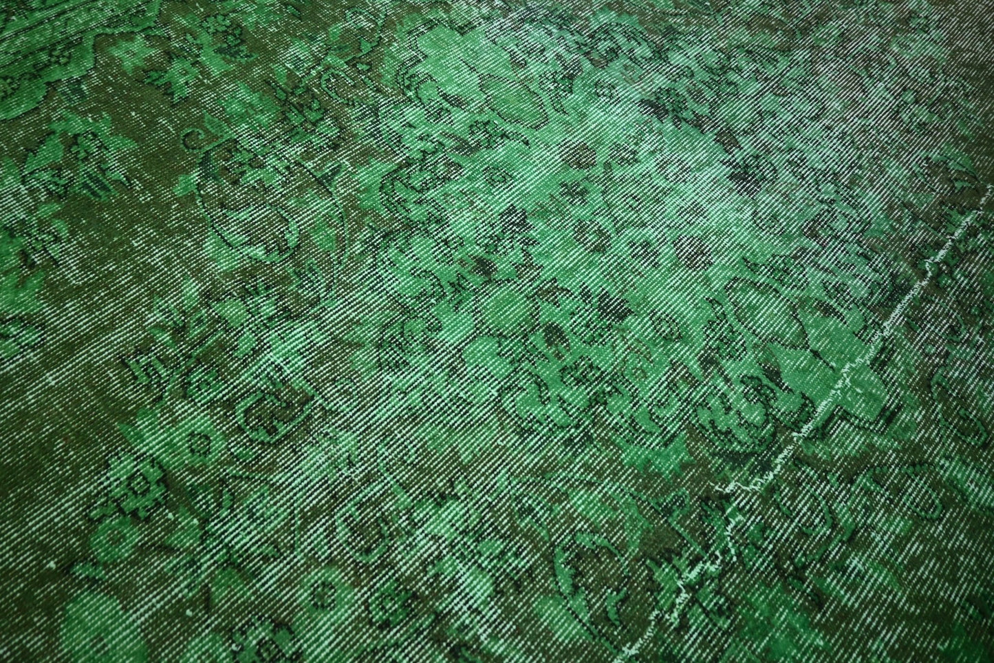 Groen vintage vloerkleed - E756 - Lavinta