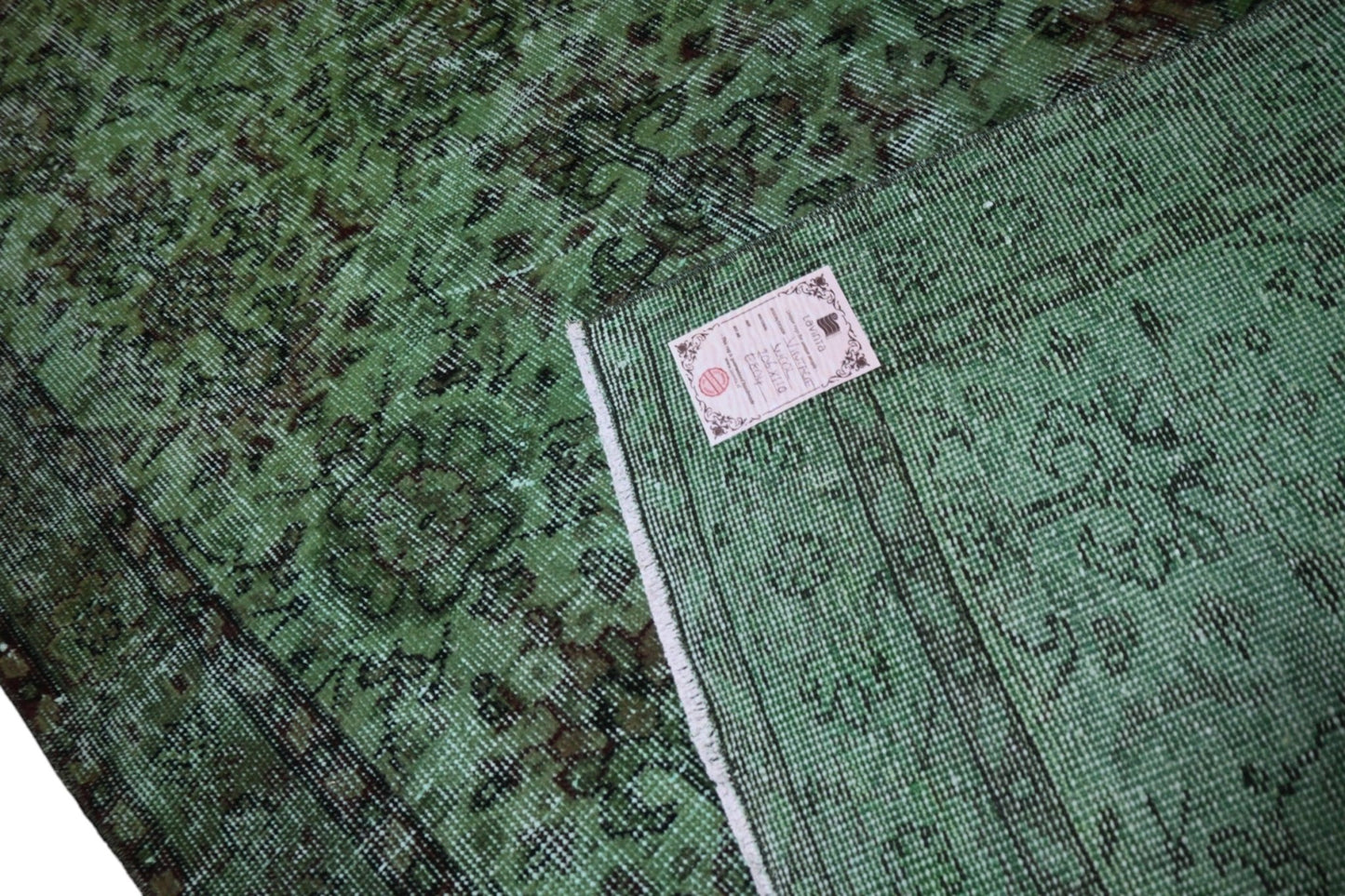 Groen vintage vloerkleed - E804 - Lavinta