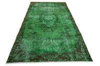 Groen vintage vloerkleed - E844 - Lavinta