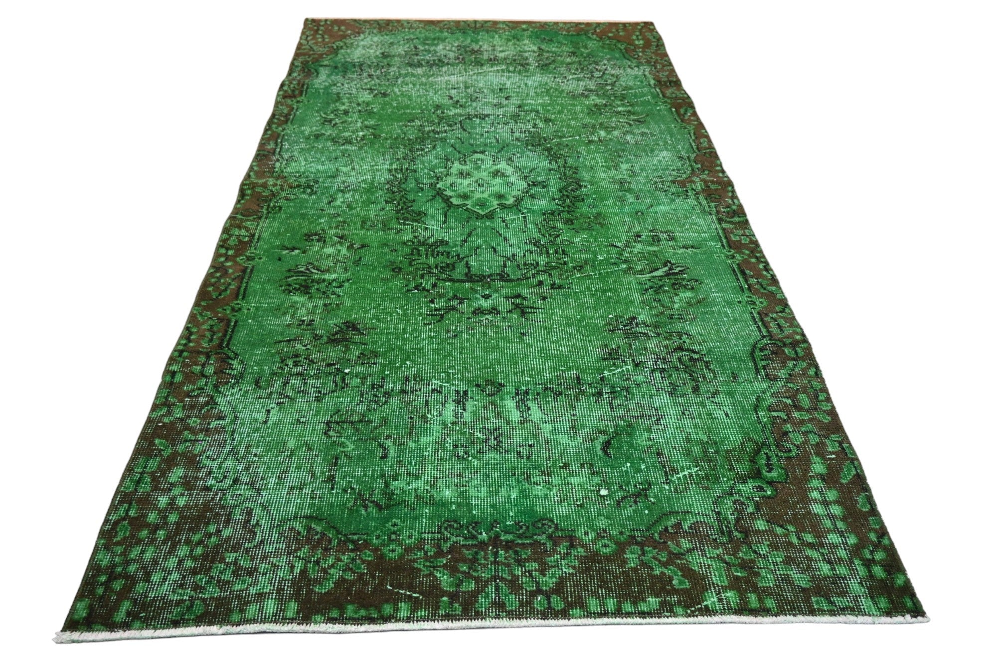 Green Vintage Rug - E844