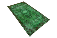 Groen vintage vloerkleed - E844 - Lavinta