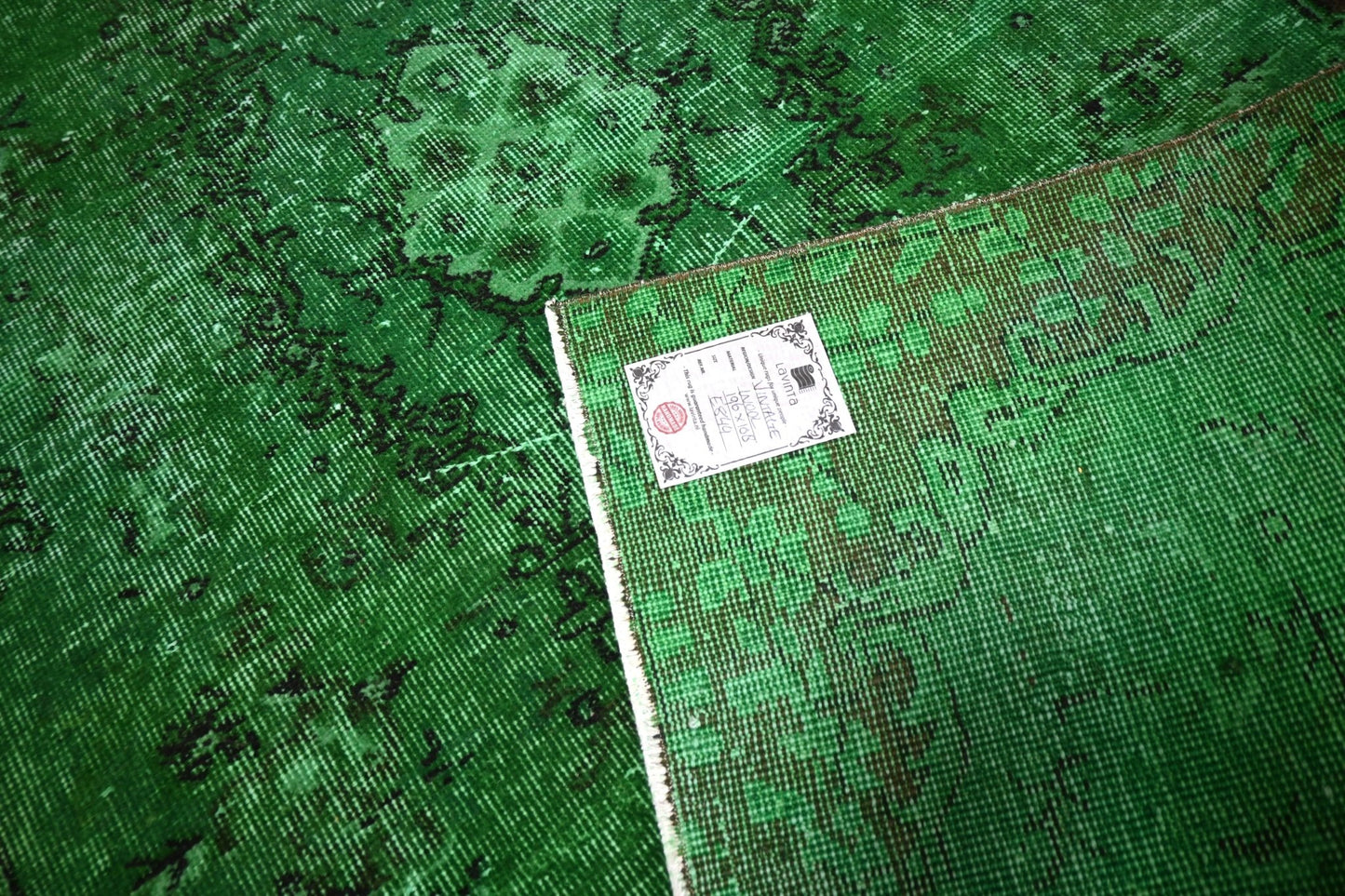 Groen vintage vloerkleed - E844 - Lavinta