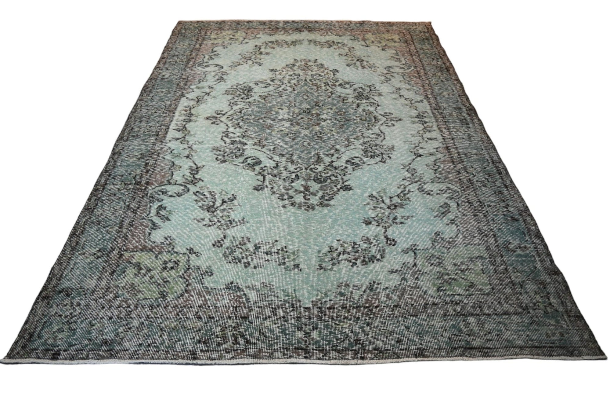 Green Vintage Rug - E953