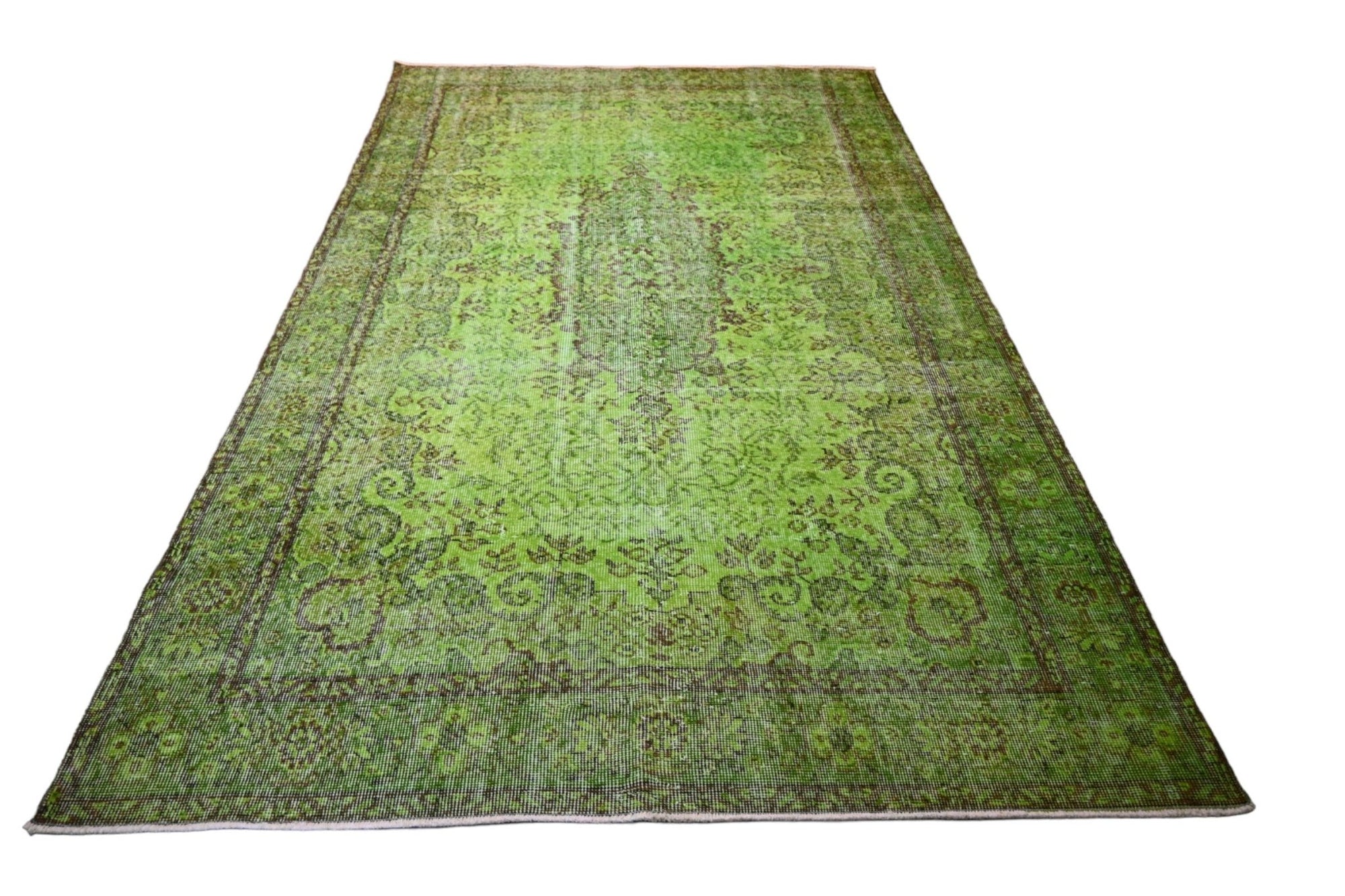 Green Vintage Rug - F208