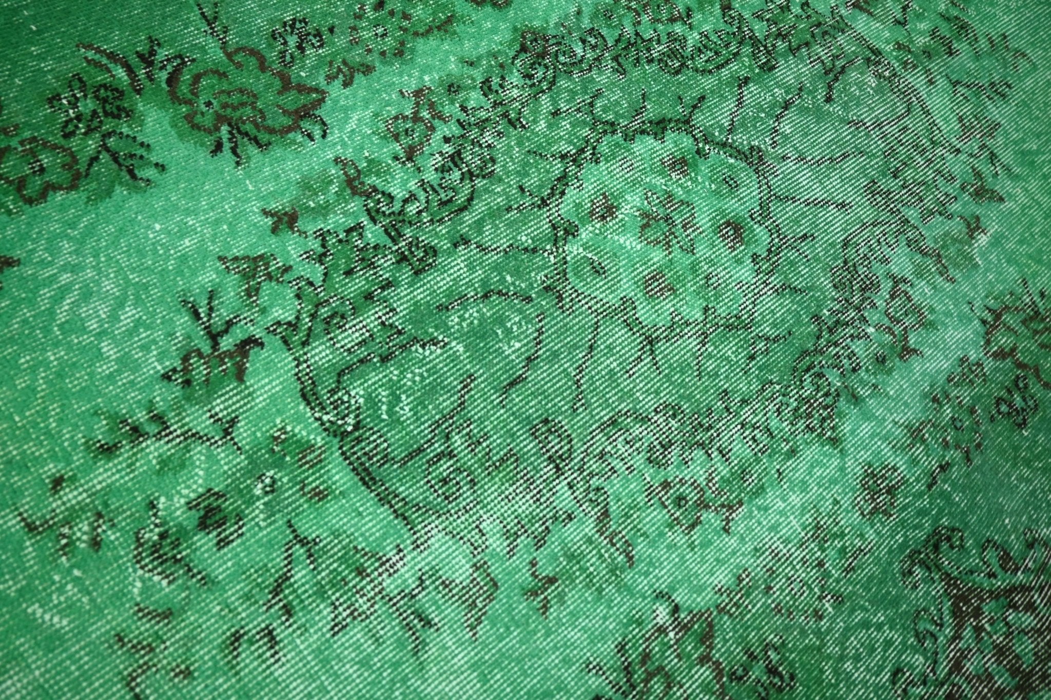 Groen vintage vloerkleed - F275 - Lavinta