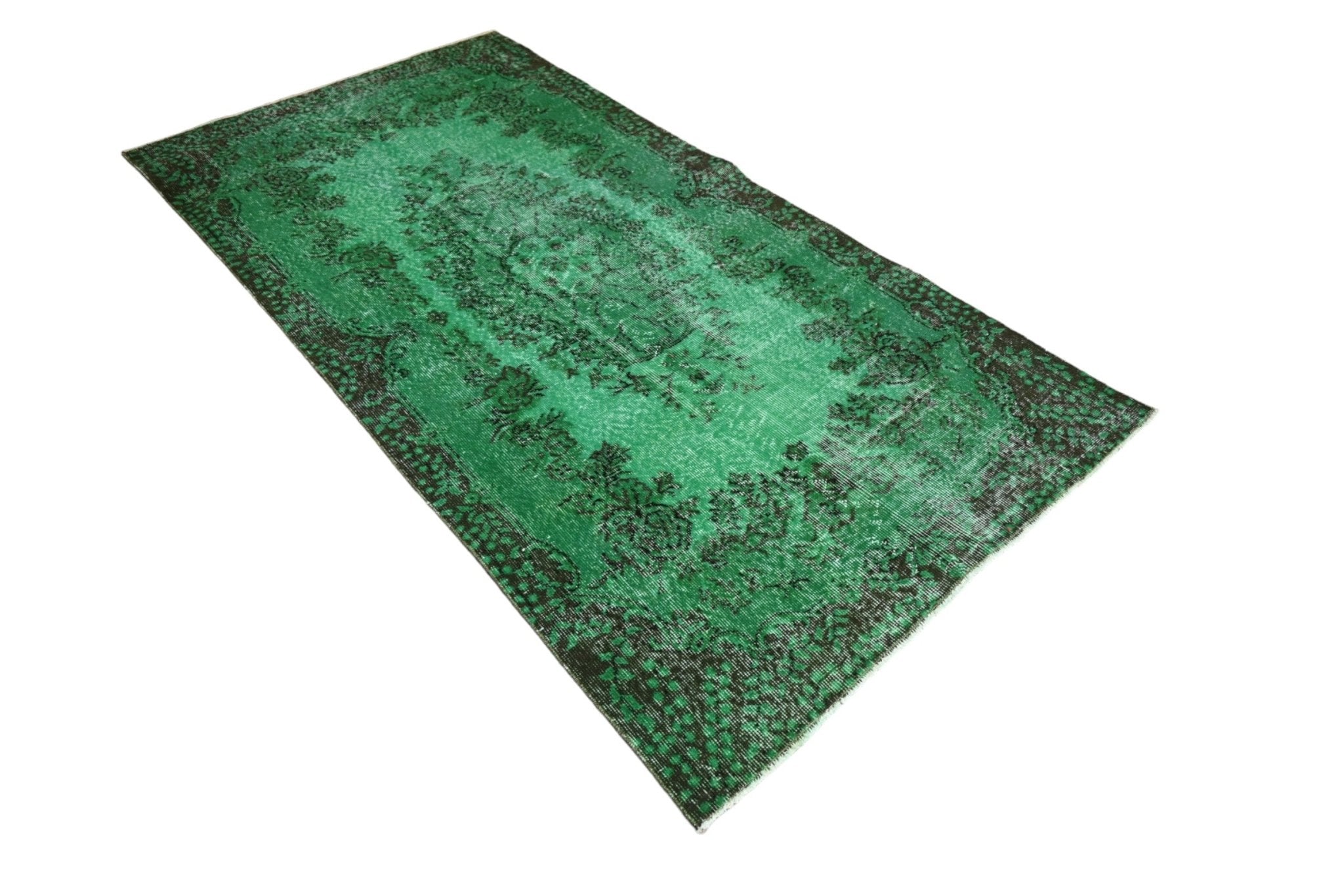 Groen vintage vloerkleed - F275 - Lavinta