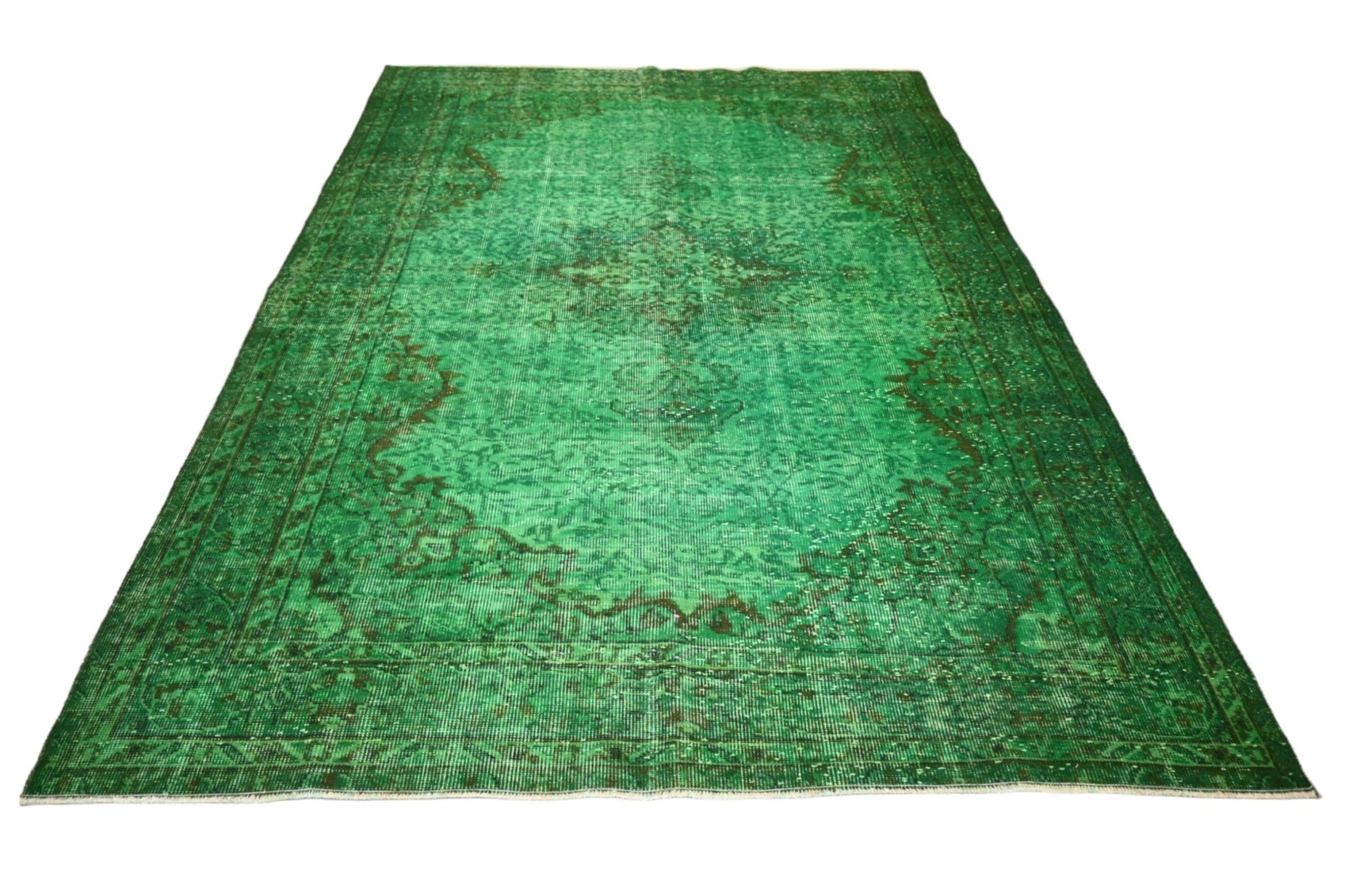 Green Vintage Rug - F278