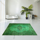 Groen vintage vloerkleed - F278 - Lavinta