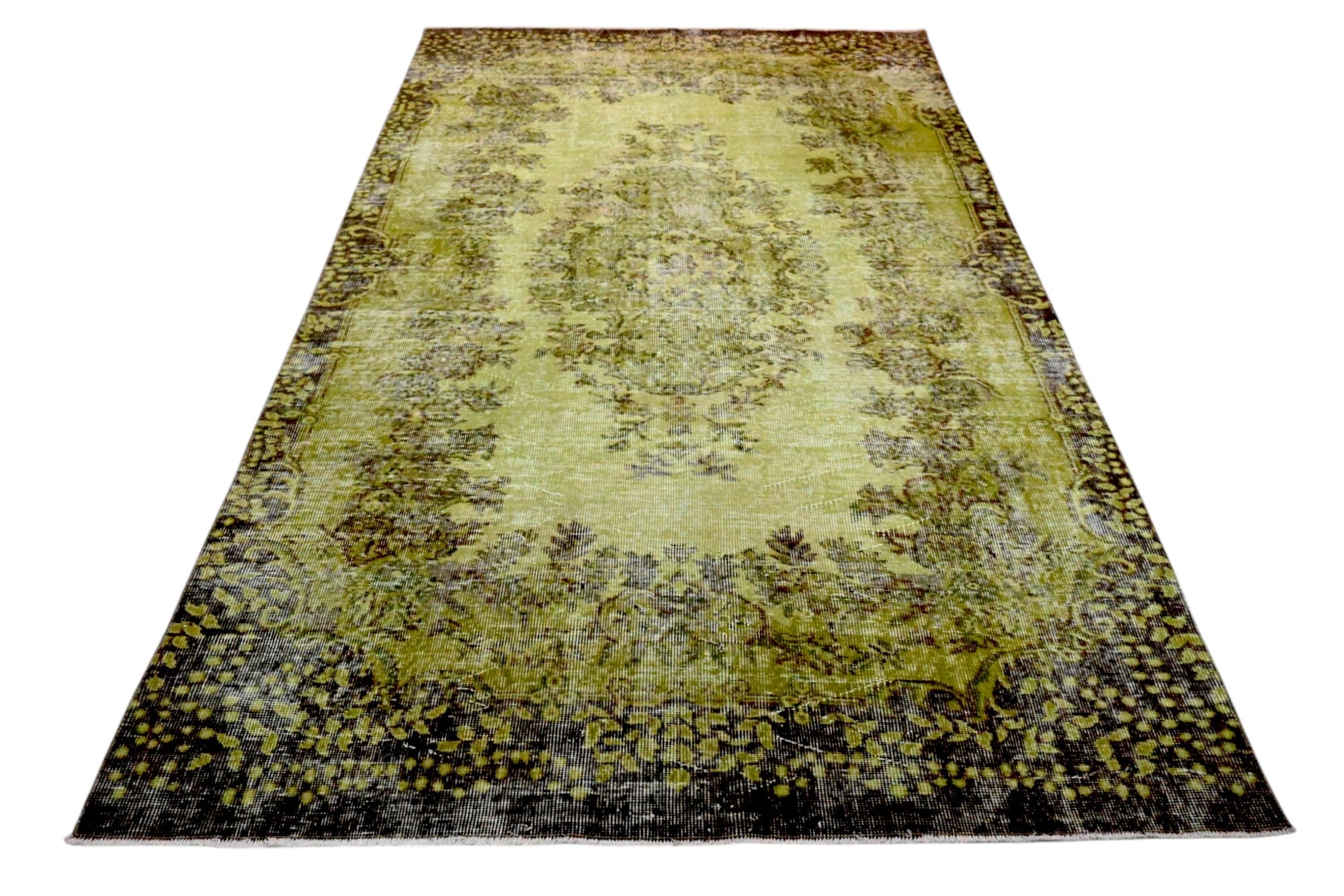 Green Vintage Rug - F580