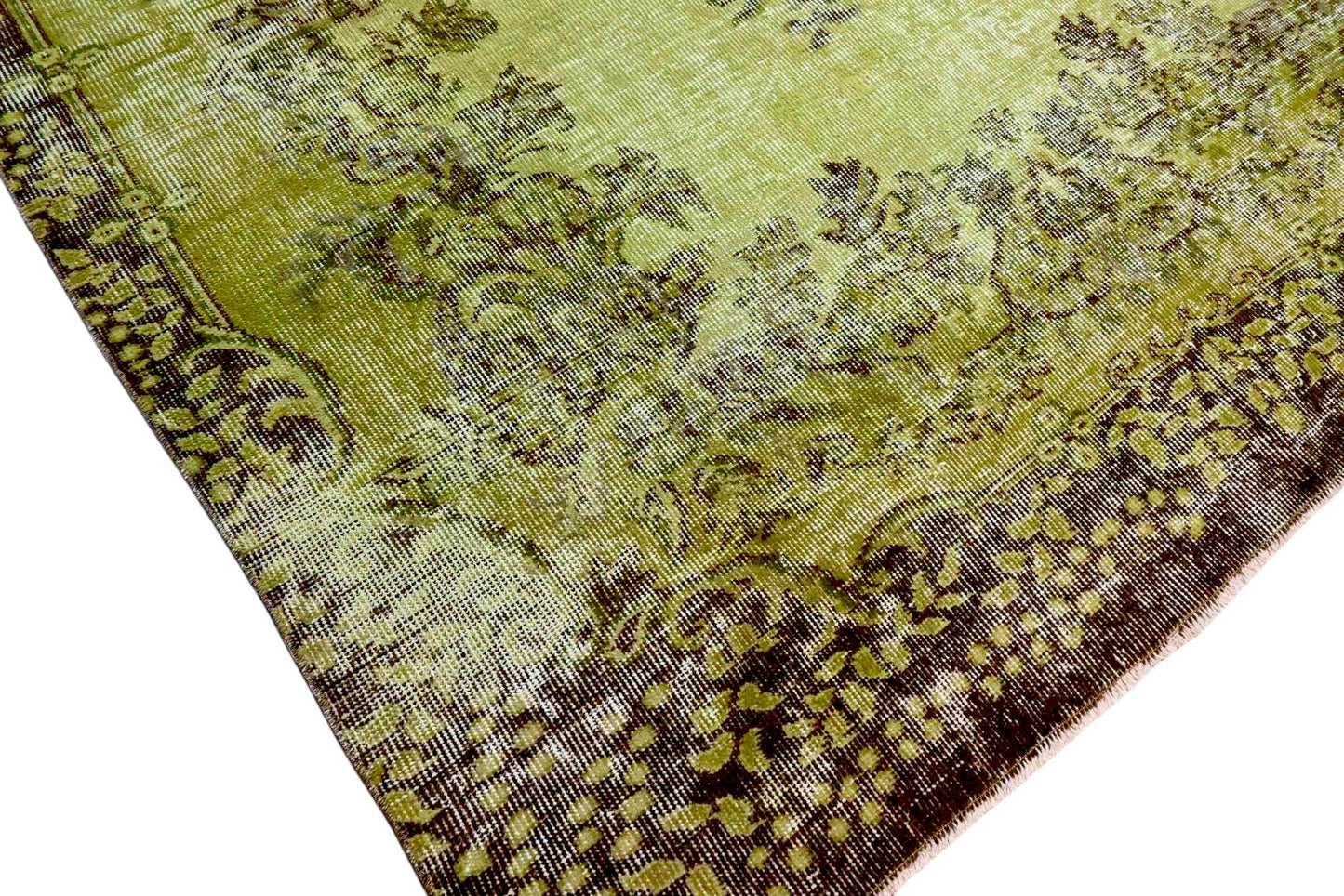 Groen vintage vloerkleed - F580 - Lavinta