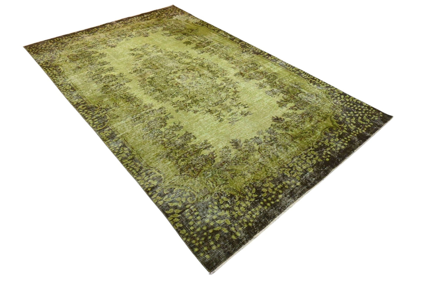 Groen vintage vloerkleed - F580 - Lavinta