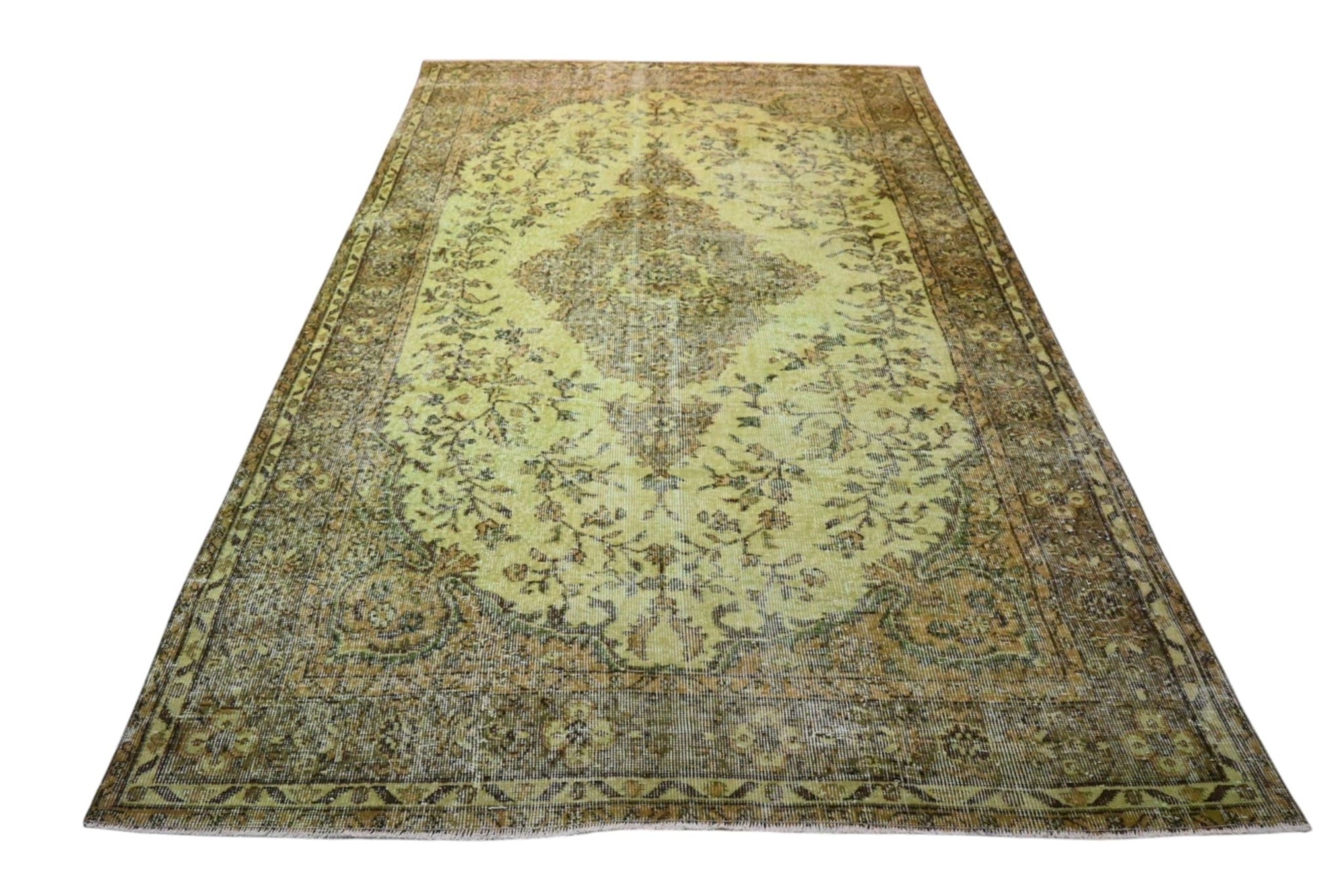 Green Vintage Rug - F591