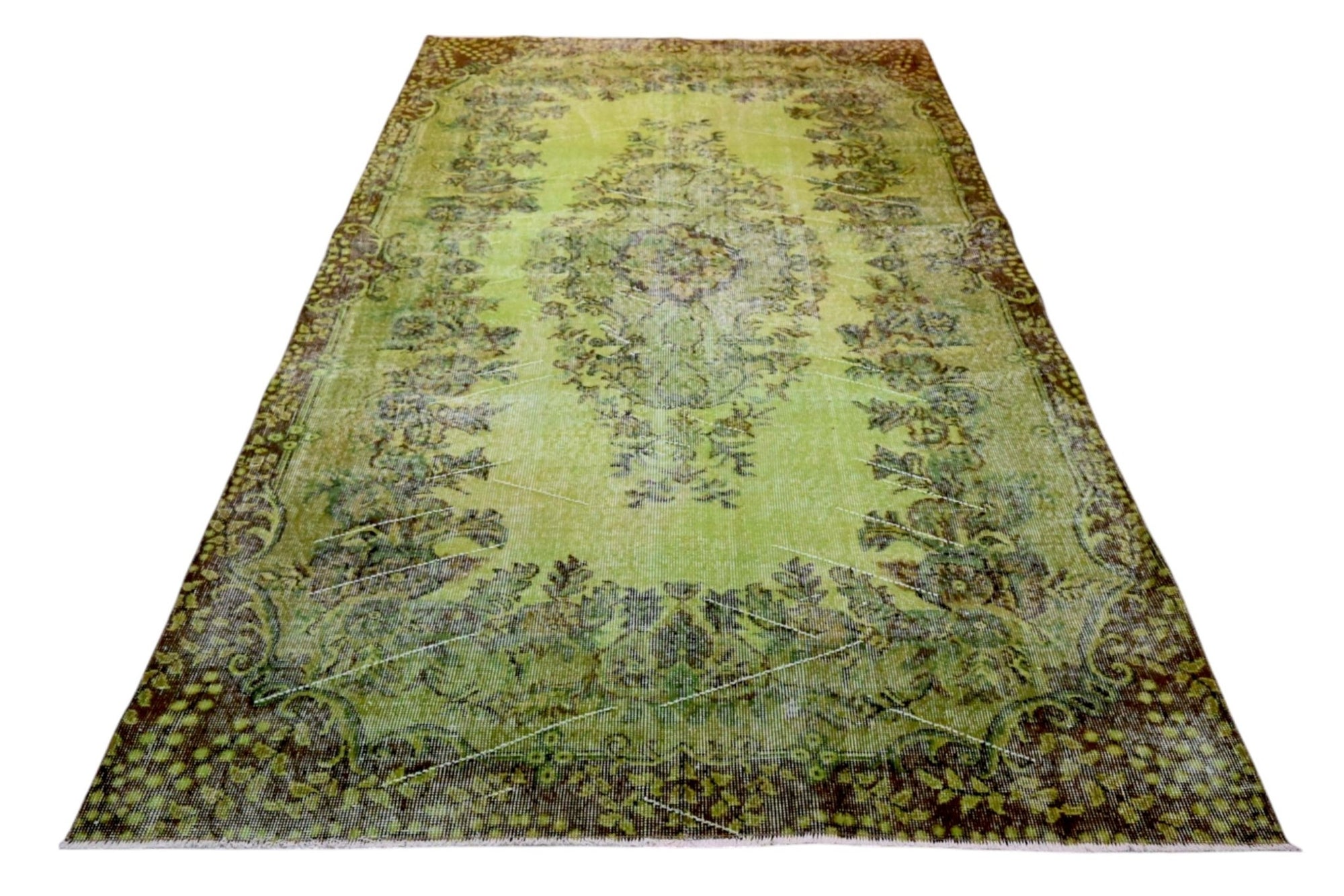 Green Vintage Rug - F594