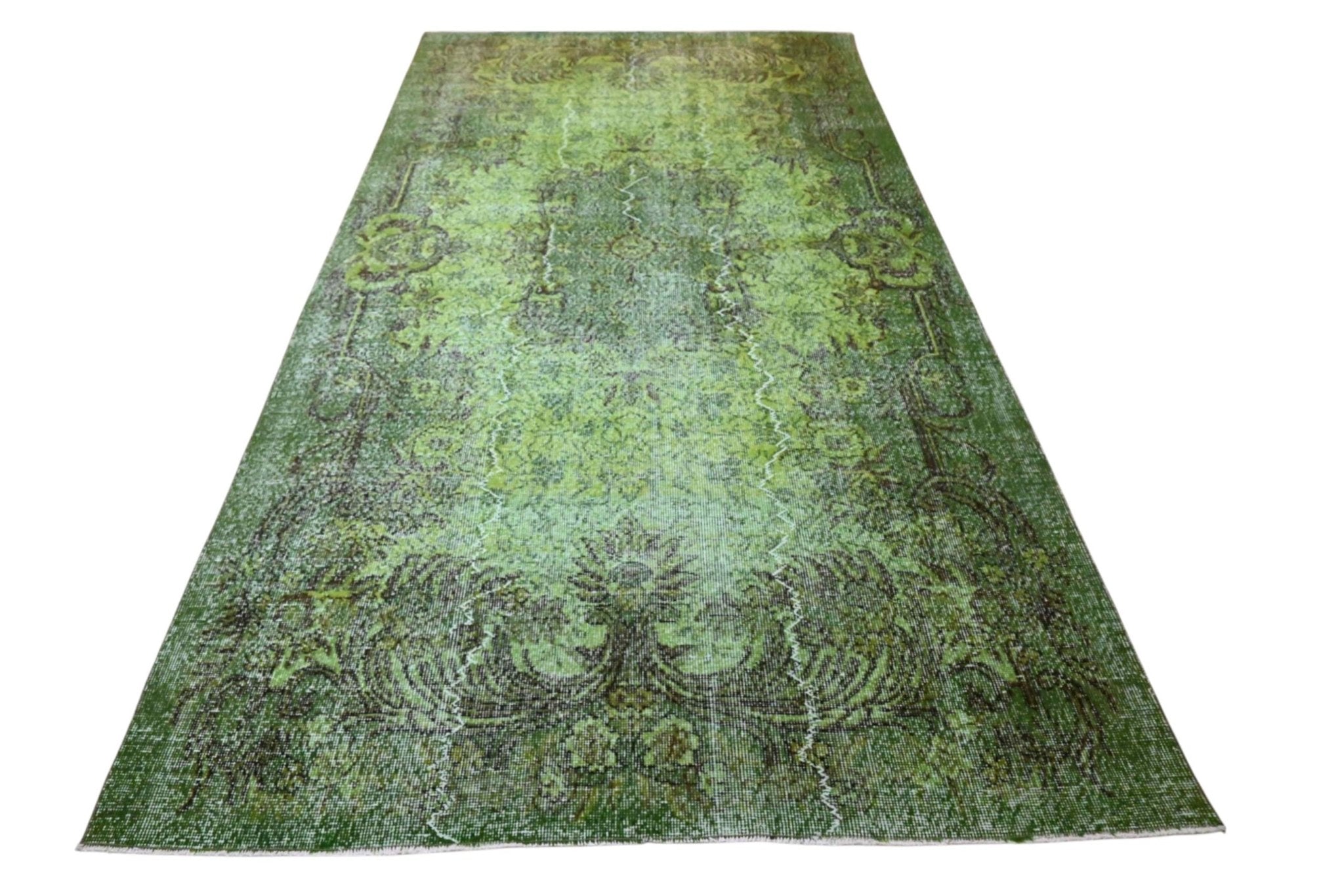Groen vintage vloerkleed - F978 - Lavinta