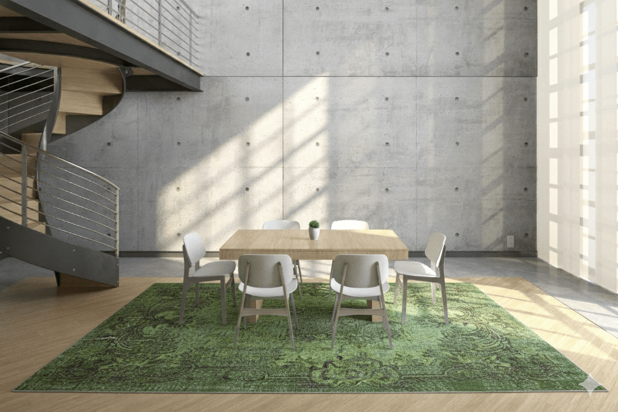 Groen vintage vloerkleed - F978 - Lavinta