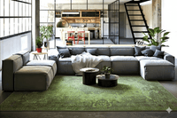 Groen vintage vloerkleed - F978 - Lavinta