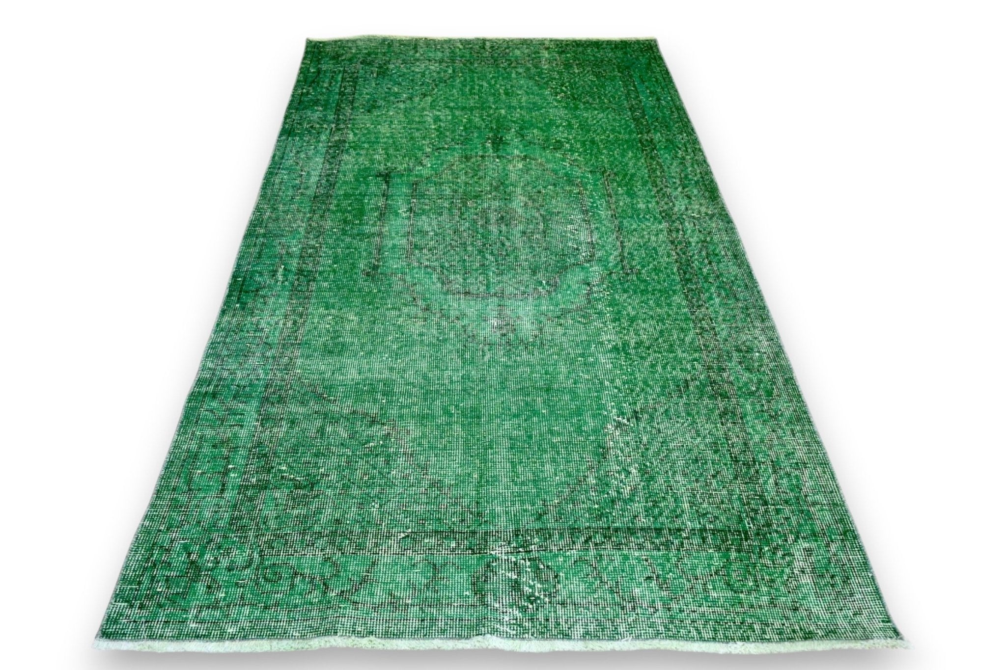 Groen vintage vloerkleed - G450 - Lavinta