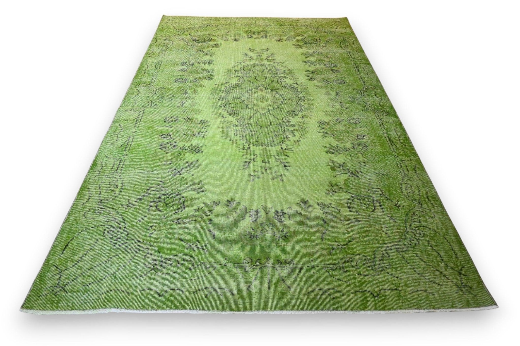 Groen vintage vloerkleed - G511 - Lavinta