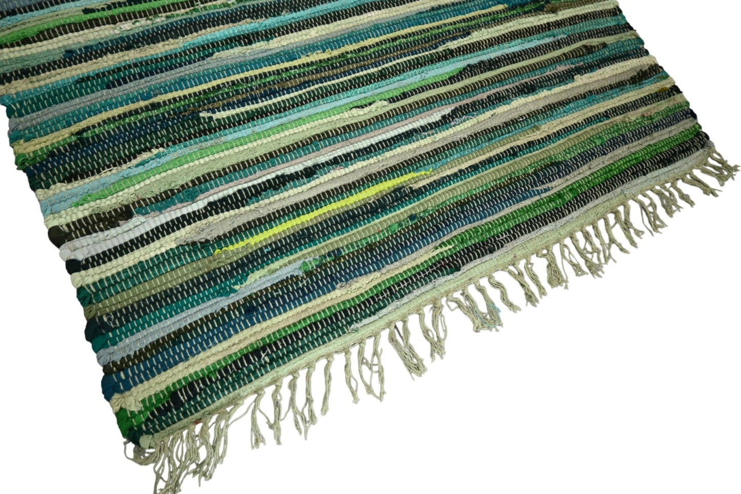 Groene Rag Rug - E936 - Lavinta