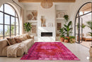 Hartelijk roze vintage kleed - D526 - Lavinta