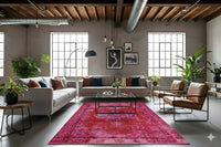 Hartelijk roze vintage kleed - D526 - Lavinta