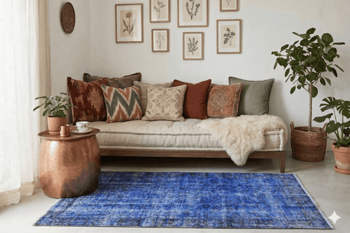 Mystic Cobalt Vintage Rug - G455
