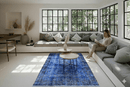 Hip blauw vintage vloerkleed - G455 - Lavinta
