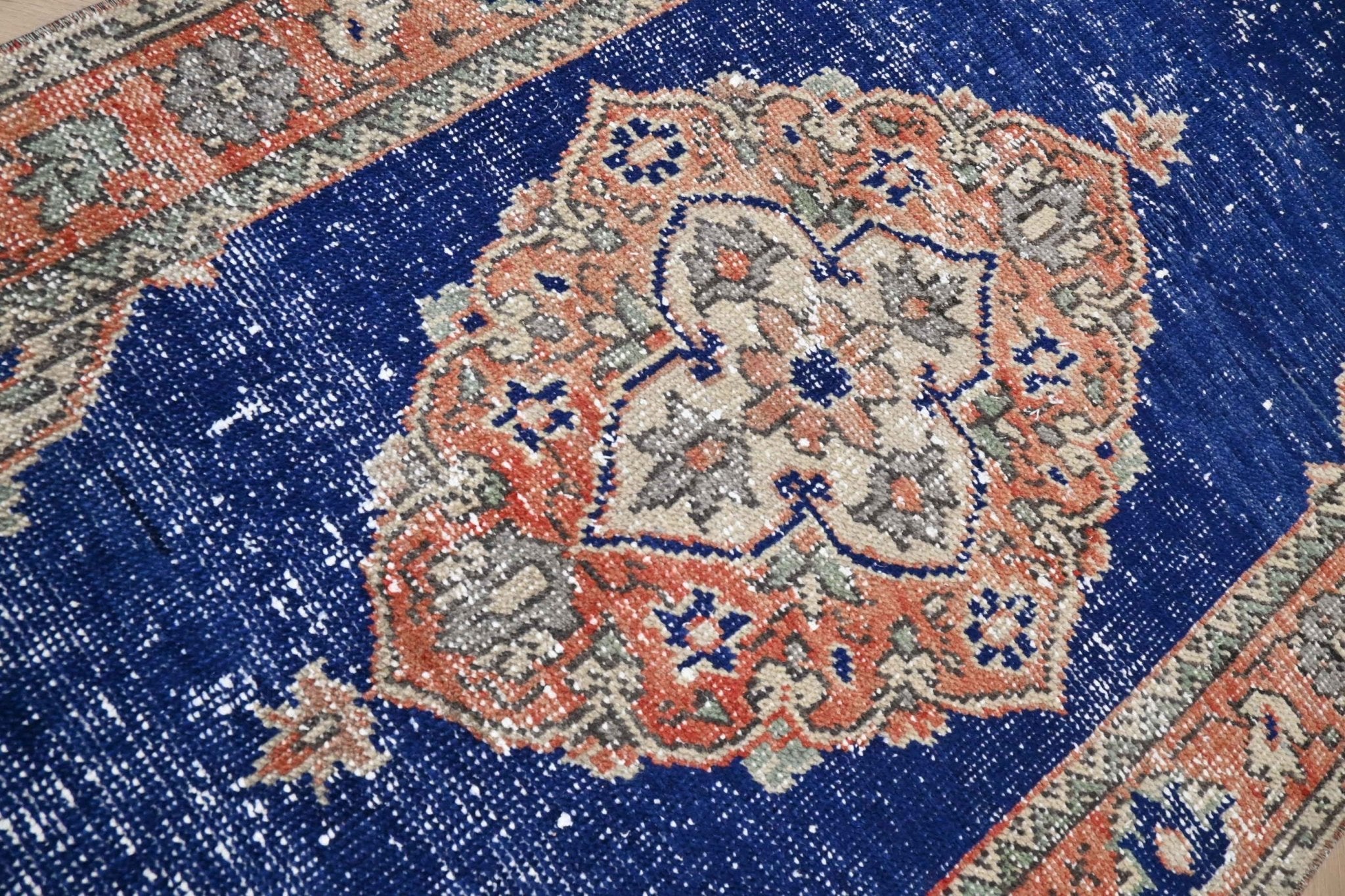 Klassiek blauw vintage kleed - G447 - Lavinta