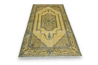 Klassiek geel vintage vloerkleed - G451 - Lavinta