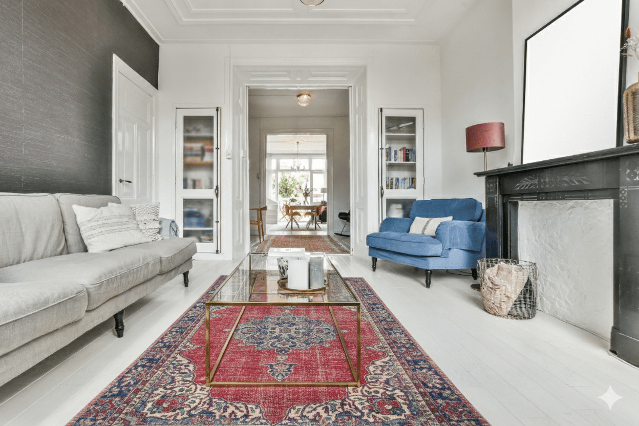 Klassiek vintage vloerkleed - F972