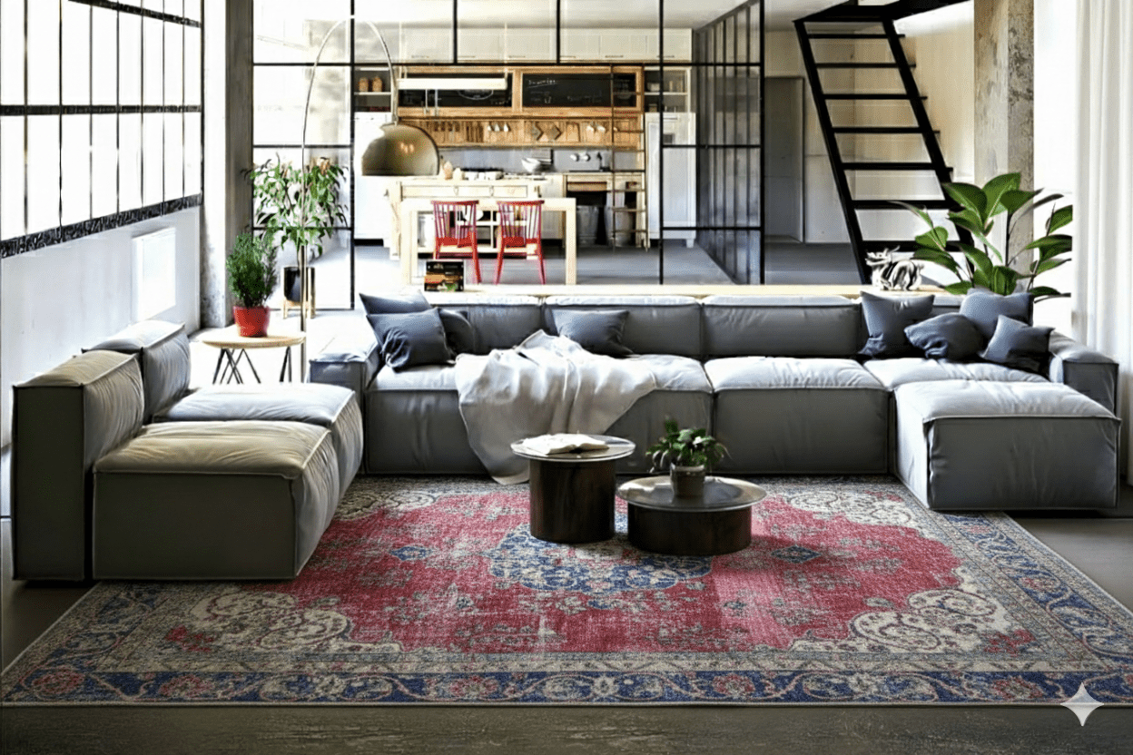 Klassiek vintage vloerkleed - F979 - Lavinta