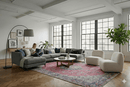 Imposant oudroze vintage kleed 355x255 handgemaakt - G288