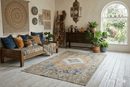 Knus terracotta vintage kleed 210x115 handgemaakt - G372