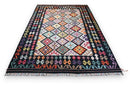Kleurrijke Afghan kelim confetti diamant handgeweven Afghanistan - Lavinta G493