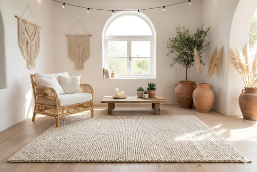 Light Pebble Rug - G100