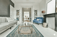 Licht vintage vloerkleed - F739 - Lavinta