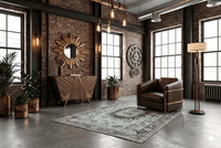 Licht vintage vloerkleed - G474 - Lavinta