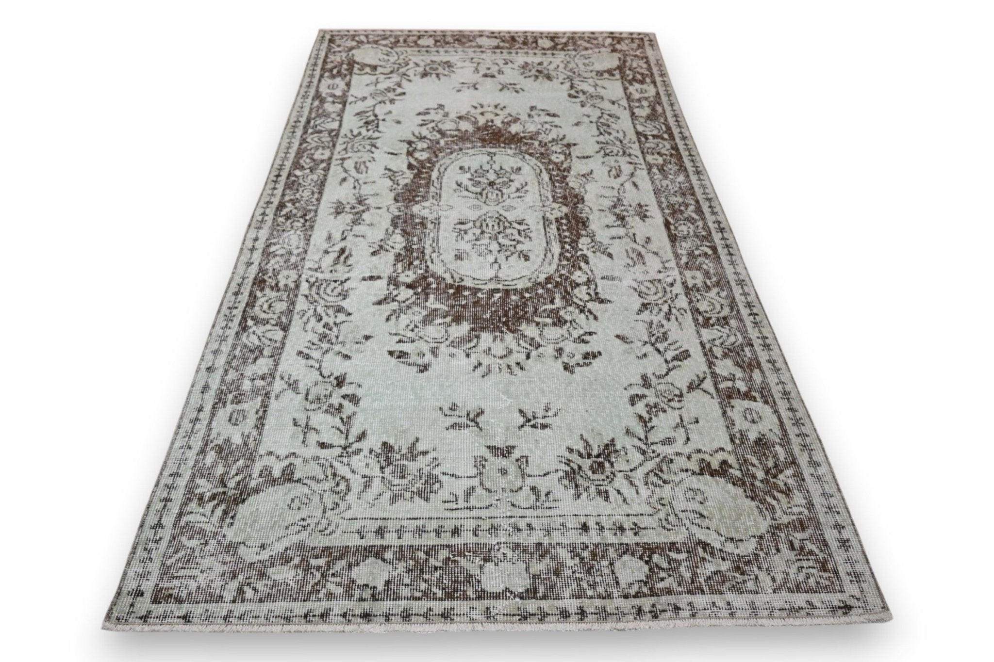 Licht vintage vloerkleed - G474 - Lavinta
