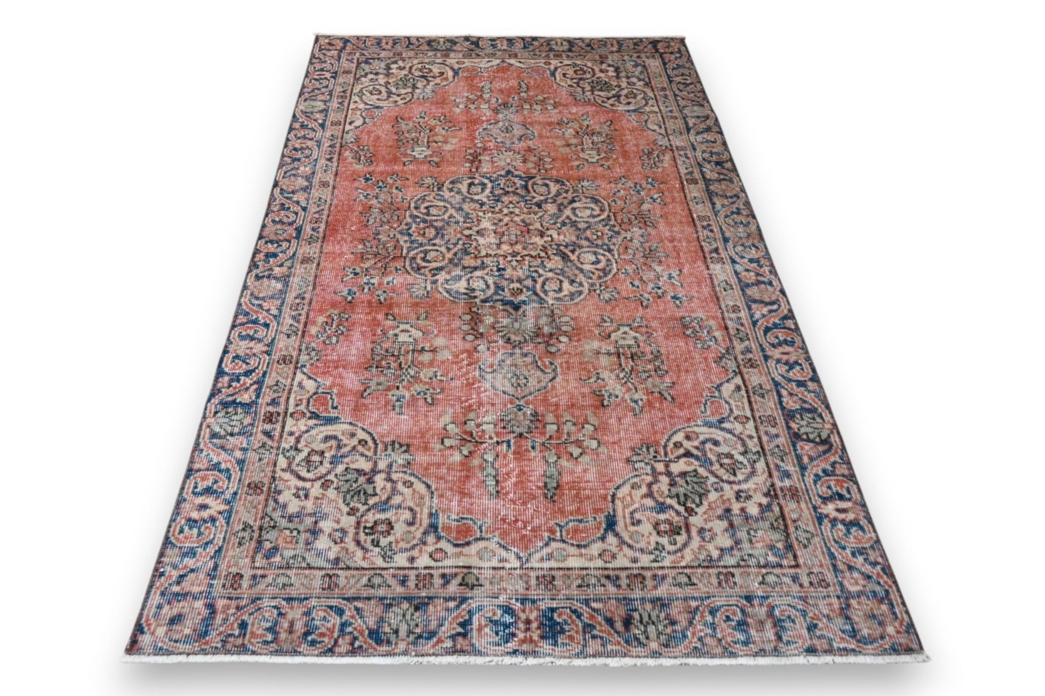 Orange Vintage Rug - F557