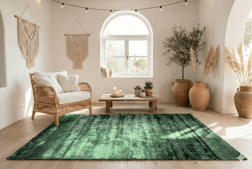 Luxury green rug - G363