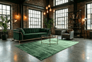 Luxe groen vloerkleed - G315 - Lavinta