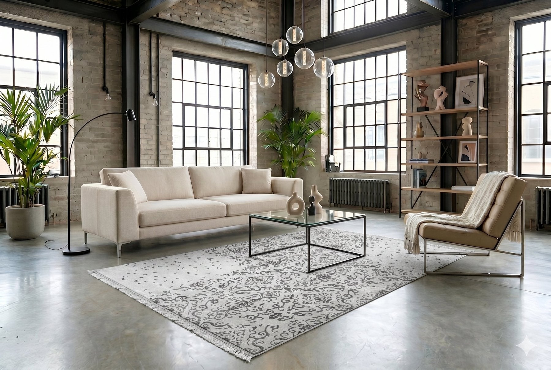 Luxury modern rug - F528