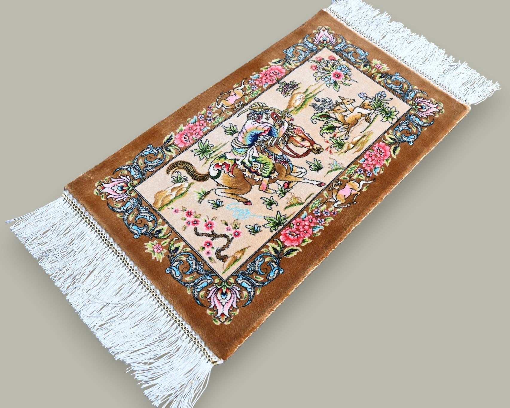 Luxe zijde decoratie kleed - G222 - Lavinta